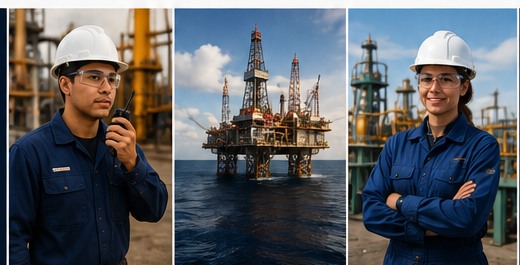 Oil and gas field workers